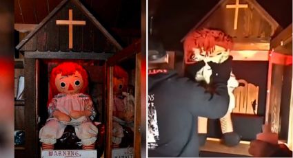 Cambian a Annabelle de vitrina pese advertencias, ¿sucederá algo malo en Halloween?