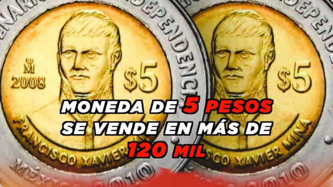 La moneda de 5 pesos que se vende en más de 120 mil