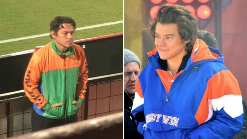 Captan al doble de Harry Styles en estadio de fútbol
