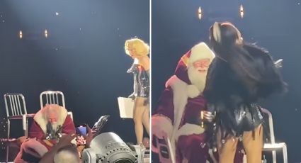 Santa Claus pierde el piso tras candente baile en pleno concierto de Madonna