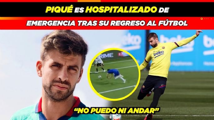 Gerard Piqué sufre accidente jugando fútbol que lo mandó hasta el hospital