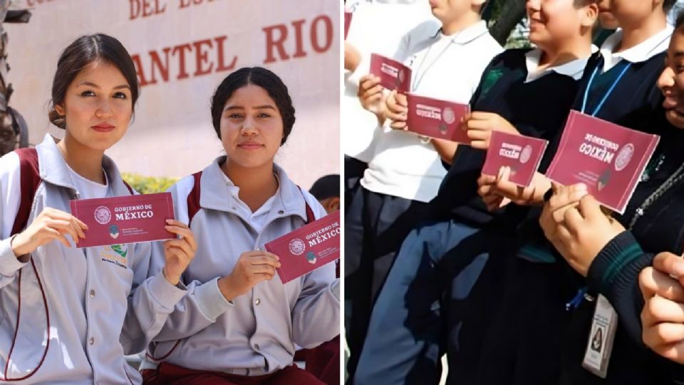 Jóvenes con su Beca Benito Juárez