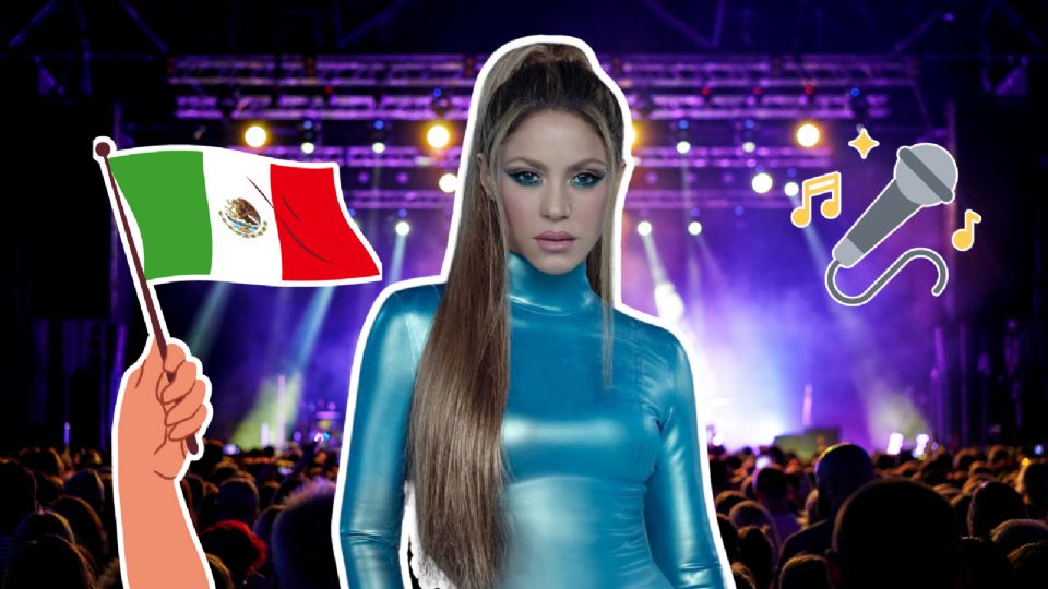 Shakira se presentó en el Zócalo de la CDMX.