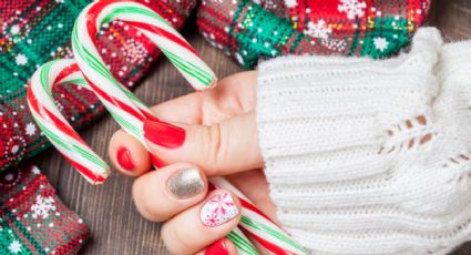 5 diseños de uñas elegantes para Navidad, desde el clásico rojo, hasta con relieve