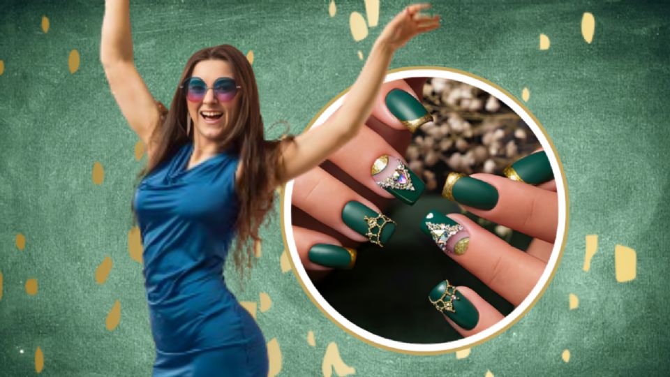 Uñas verdes elegantes para 2024