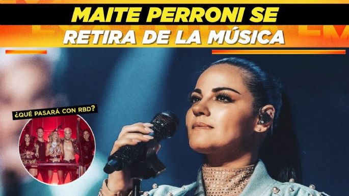 Maite Perroni se despide de la música tras gira con RBD