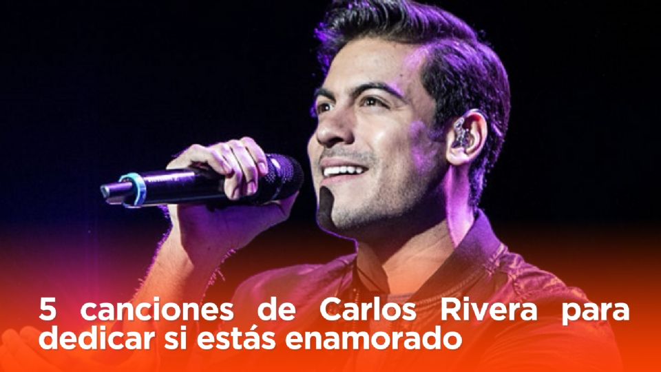 Carlos Rivera en concierto.