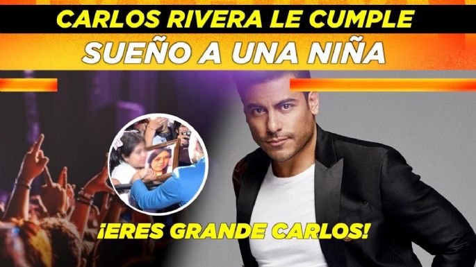 Carlos Rivera le cumple sueño a una niña al dedicarle una canción a su madre que falleció