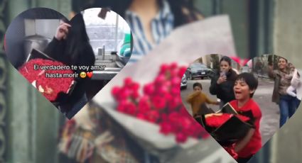 Joven llora al recibir ramo de rosas de su novio fallecido | VIDEO