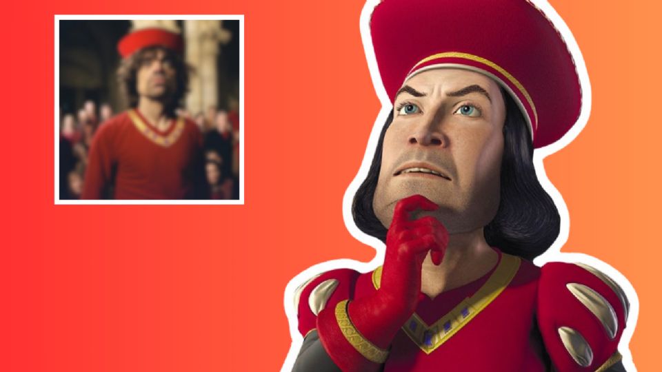 Lord Farquaad, el villano de la primera película. de Shrek