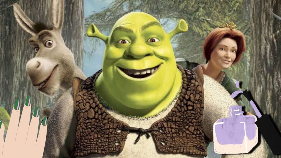 Diseños de uñas de Shrek