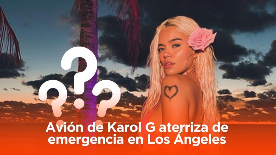 Karol G hace aterrizaje de emergencia