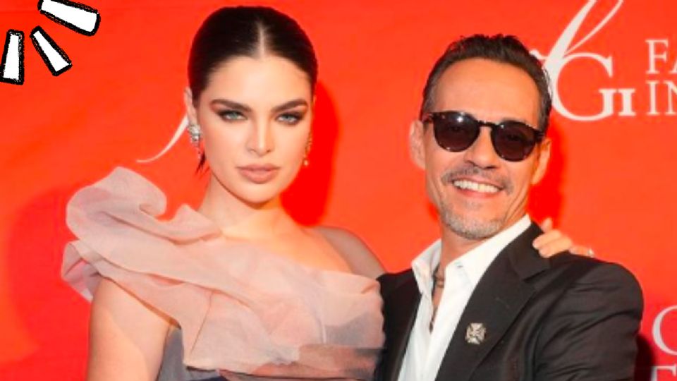 Marc Anthony con su esposa Nadia Fereira