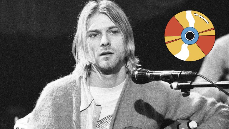 El vocalista de Nirvana, Kurt Cobain durante uno de sus conciertos.