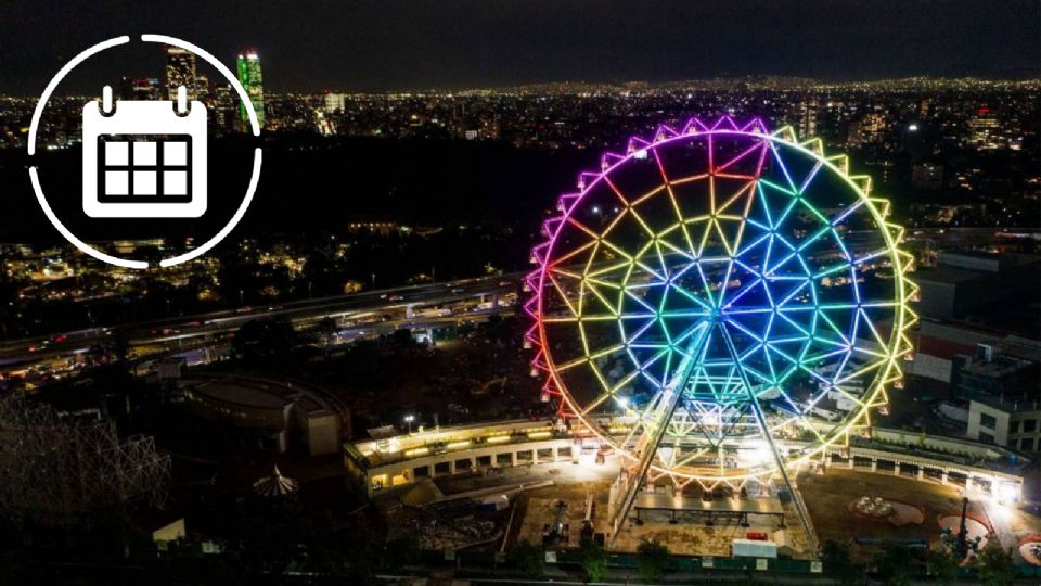 Así luce la rueda de la fortuna de Aztlán encendida.