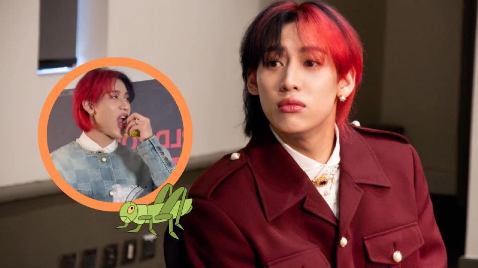 BamBam, idol de K-pop, comiendo chapulines en México