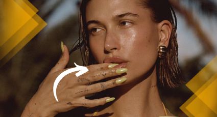 Uñas amarillas para lucir con tu bikini al estilo Hailey Bieber