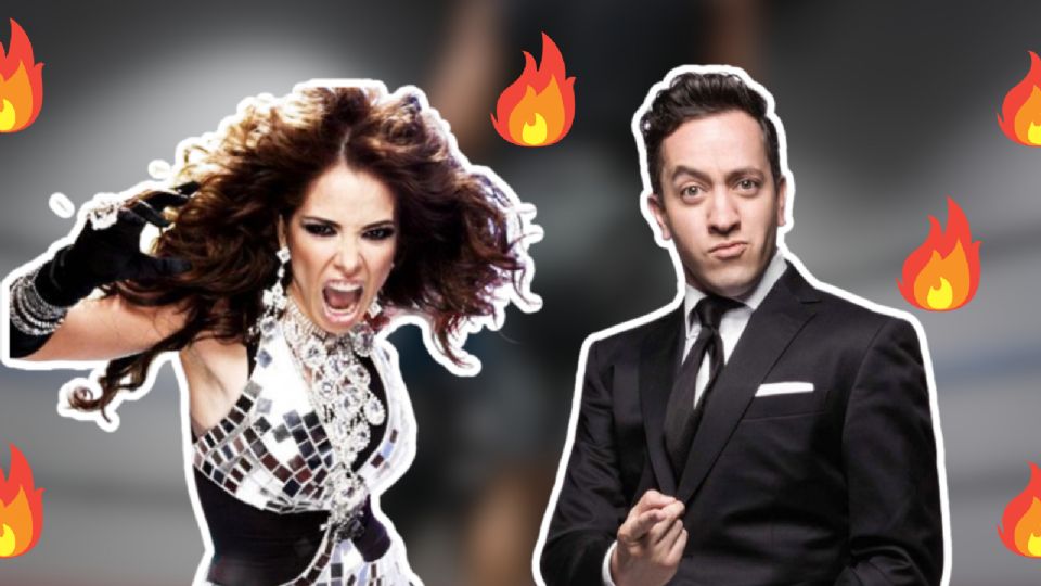 Chumel Torres y Gloria Trevi