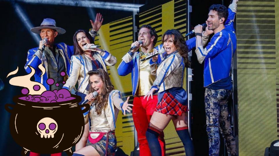 La banda Timbiriche durante una reciente presentación en New York, Estados Unidos.