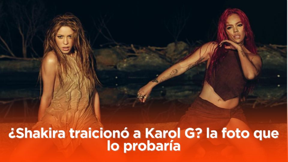 Shakira y Karol G en el ideo oficial de 'TQG'.