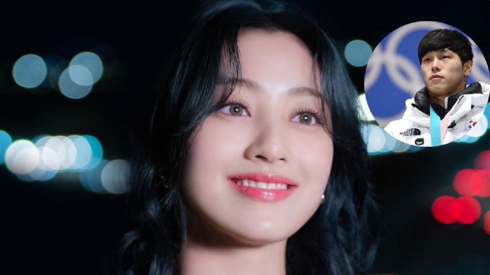 Jihyo, idol de K-pop y el atleta olímpico Sun Bin