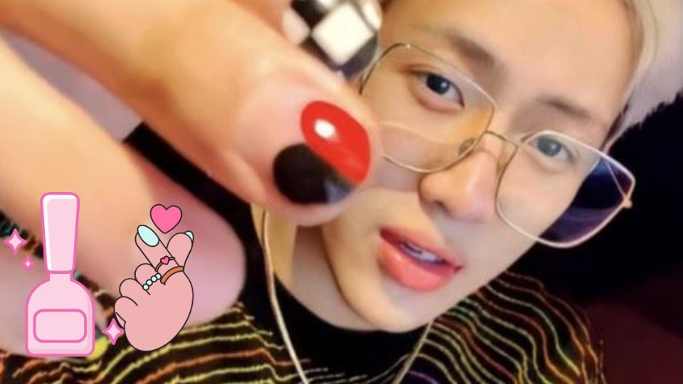 BamBam, idol tailandés de Kpop, mostrando sus uñas