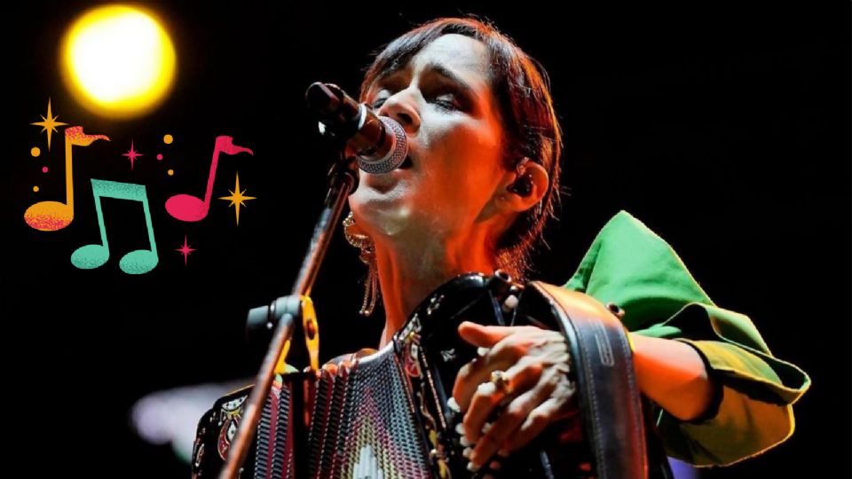 La cantautora mexicana Julieta Venegas en uno de sus conciertos.