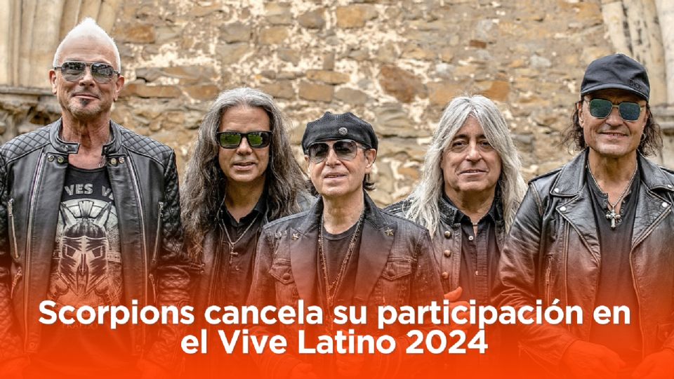 Scorpions cancela su participación en el Vive Latino 2024