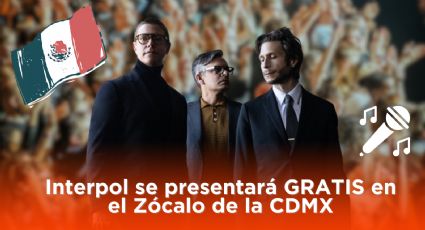 Interpol ofrecerá concierto GRATIS en el Zócalo de la CDMX | Fecha y horario