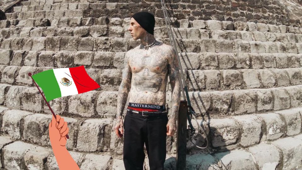 Travis Barker en México.