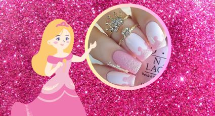 Uñas estilo princesa para tener una manicura tierna y adorable