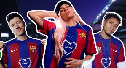 Así se ve la camiseta de Karol G y el Barcelona, ¿dónde y cuándo comprarla?