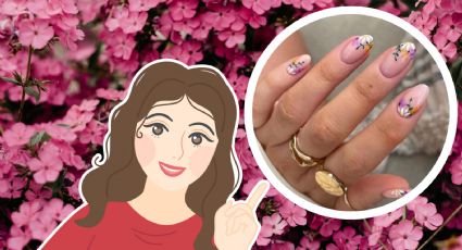 5 diseños de uñas baby french con flores para lucir manos frescas y elegantes