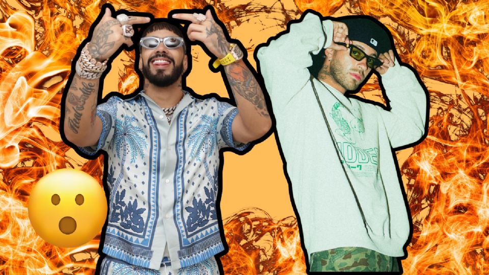 Anuel AA y Feid, cantantes de reggaetón