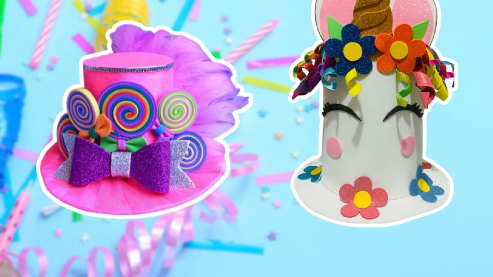 Sombreros locos rápidos y divertidos para niñas.