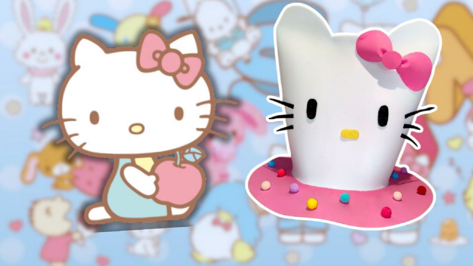 Crea tu sombrero loco inspirado en Hello Kitty.