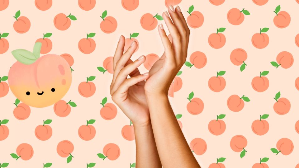 Peach Fuzz es la nueva tendencia en uñas.