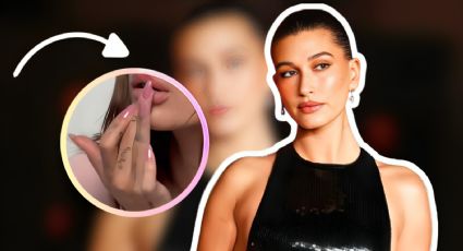 Uñas perladas al estilo Hailey Bieber para primavera 2024