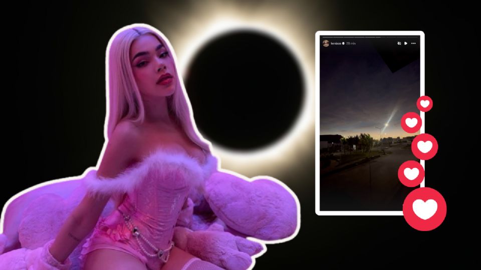 Kenia Os, cantante mexicana, comparte fotos del eclipse