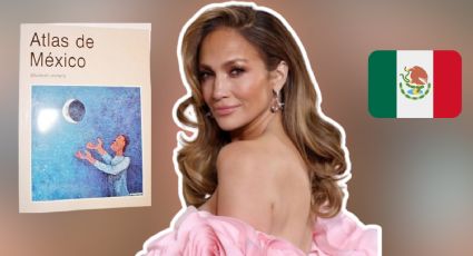 JLo llega a México y con ayuda de un libro Atlas de 6° grado fue que anunció su visita