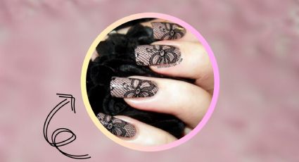 6 diseños de uñas con encaje para lucir joven y sexy