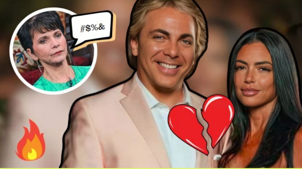 Pati Chapoy y  Cristian Castro con su exnovia