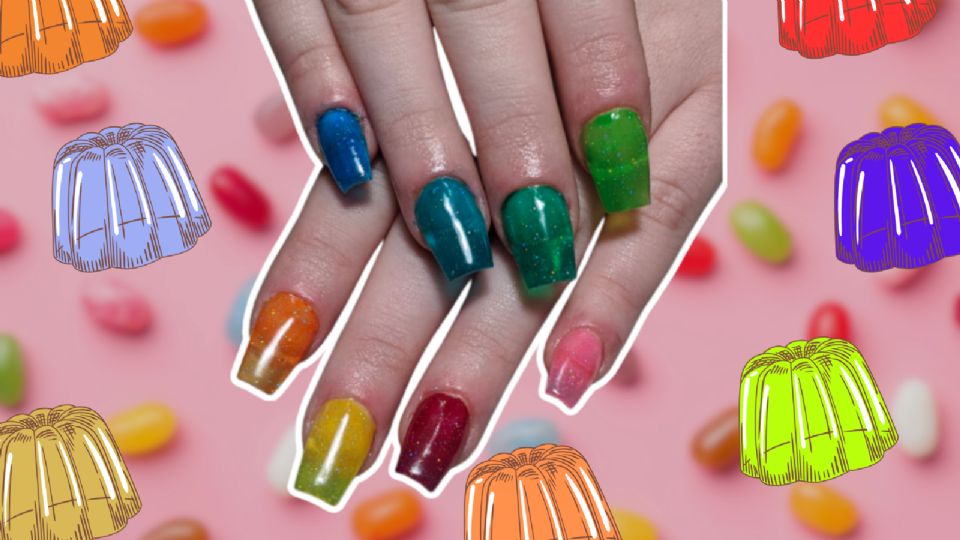 Manicura jelly para el verano.