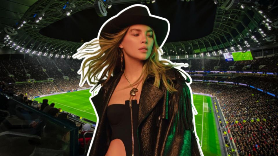 Belinda en el Estadio Azteca.