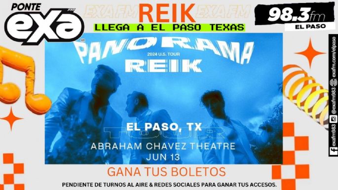 Gana boletos para el Panorama Tour de Reik.