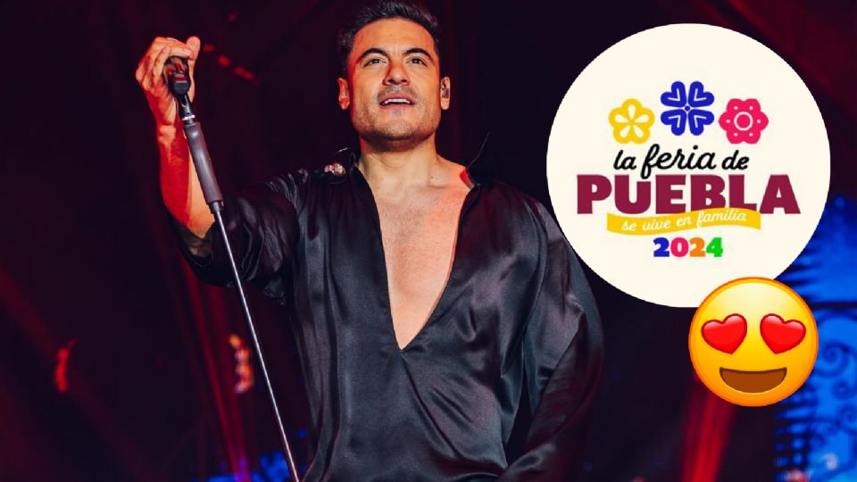 Carlos Rivera, cantante mexicano en la Feria de Puebla 2024