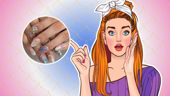 ¿Qué es el efecto cola de sirena en uñas? 5 diseños para lucir la tendencia tipo escamas tornasol