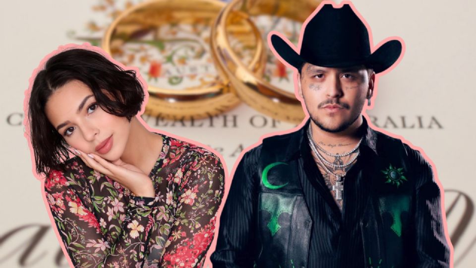 Christian Nodal y Ángela Aguilar.