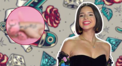 Ángela Aguilar se habría tatuado las iniciales de Christian Nodal (VIDEO)