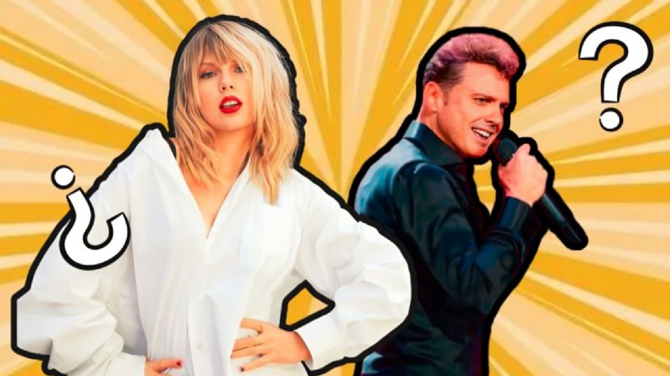 La cantante Taylor Swift y el famoso Luis Miguel